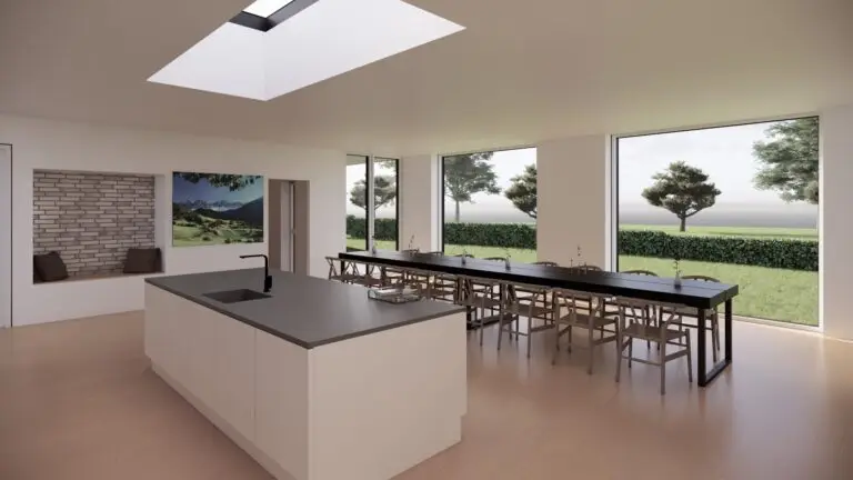 1016 3d illustration af huset