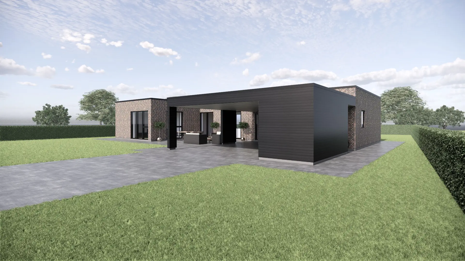 1020 3d illustratin af hus